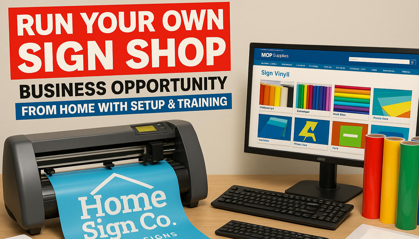 Prosign Systems offers a comprehensive "Run Your Own Signshop" business opportunity, ideal for individuals looking to start a home-based signage and graphics venture. Based in Swanley, Kent, Prosign Systems provides complete sign-making packages that inclu